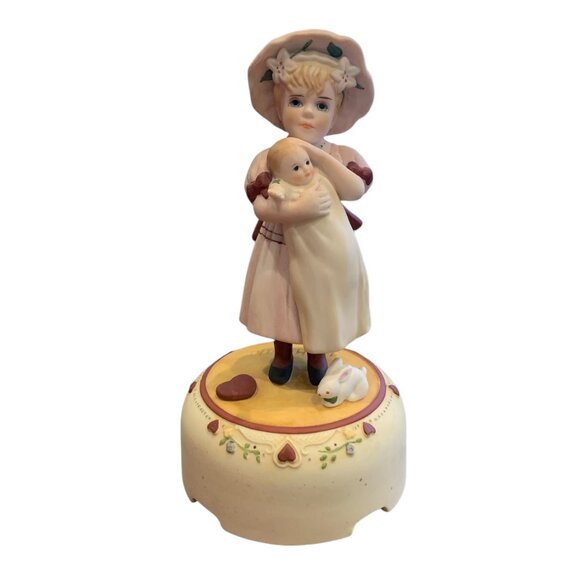 Jan Hagara NATALIE H3003 Tenderly Limited Edition Figurine Music Box 1984 #W - Picture 1 of 5